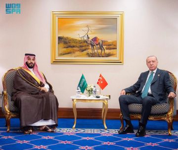 ولي العهد يلتقي الرئيس التركي على هامش القمة العربية الإسلامية في الدوحة