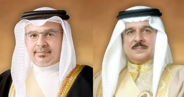 القيادة البحرينية تهنئ خادم الحرمين و ولي العهد بمناسبة اليوم الوطني الـ (95) للمملكة القيادة البحرينية تهنئ خادم الحرمين و ولي العهد بمناسبة اليوم الوطني الـ (95) للمملكة