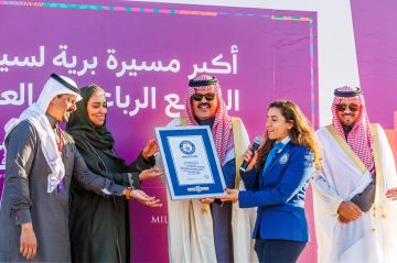 حائل تدخل موسوعة غينيس بأكبر مسيرة لسيارات الدفع الرباعي في العالم