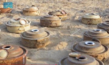 مسام ينزع (1.181) لغما من أراضي اليمن خلال أسبوع مسام ينزع (1.181) لغما من أراضي اليمن خلال أسبوع