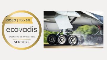 بريجستون لإطارات الطائرات في أوروبا تحصد الميدالية الذهبية في تصنيف إيكوفاديس للاستدامة 2026