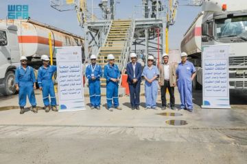 البرنامج السعودي لتنمية وإعمار اليمن يبدأ في إيصال المشتقات النفطية لمحطات توليد الكهرباء في اليمن كافة