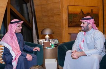 استقبل وزيرة الخارجية الأمريكية الأسبق.. ولي العهد يستقبل الفائز بجائزة نوبل للكيمياء ياغي