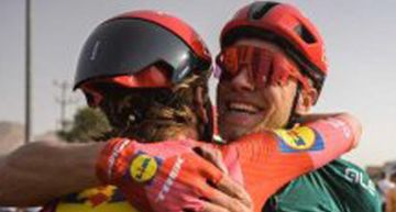 الإيطالي ميلان يواصل تألقه في طواف العلا 2026 الإيطالي ميلان يواصل تألقه في طواف العلا 2026