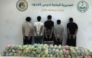القبض على 5 يمنيين في جازان لتهريبهم (120) كجم قات - sa