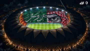 جماهير الأخضر تستعد لمواجهة قطر بتيفو عز وفخر جماهير الأخضر تستعد لمواجهة قطر بتيفو عز وفخر