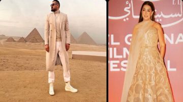 عمرو يوسف يغازل الجونة وكندة علوش تتغنى بجمال الأهرامات.. صور عمرو يوسف يغازل الجونة وكندة علوش تتغنى بجمال الأهرامات.. صور
