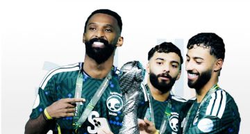 أرقام تاريخية تزين تتويج الصقور الخضر بكأس الخليج أرقام تاريخية تزين تتويج الصقور الخضر بكأس الخليج