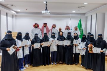 الجمعية العلمية للتدريب ومستشفى الإمام عبدالرحمن الفيصل يكرمان مجتازي برامج مهنية وقيادية الجمعية العلمية للتدريب ومستشفى الإمام عبدالرحمن الفيصل يكرمان مجتازي برامج مهنية وقيادية