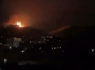 استهداف مركز قيادة ودبابتين للحوثيين في فندق السوفتيل المهجور بتعز استهداف مركز قيادة ودبابتين للحوثيين في فندق السوفتيل المهجور بتعز