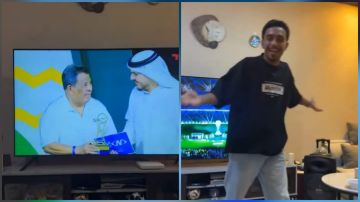 لحظة اعلان لاعب اليمن افضل لاعب واعد وهو يشاهد التتويج على التلفاز .. فيديو لحظة اعلان لاعب اليمن افضل لاعب واعد وهو يشاهد التتويج على التلفاز .. فيديو