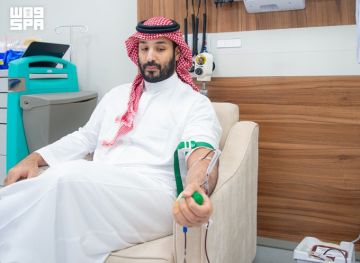 في بادرة وطنية إنسانية.. ولي العهد يطلق الحملة الوطنية السنوية للتبرع بالدم في بادرة وطنية إنسانية.. ولي العهد يطلق الحملة الوطنية السنوية للتبرع بالدم