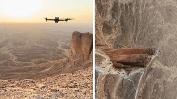 أدهش تضاريس الطبيعة.. مشاهد آسرة لـ حافة العالم في الرياض تخطف الأنظار.. فيديو أدهش تضاريس الطبيعة.. مشاهد آسرة لـ حافة العالم في الرياض تخطف الأنظار.. فيديو
