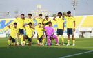 كريستيانو جونيور يحتفل بفوز النصر بالتحية العسكرية
