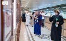 ضيوف برنامج خادم الحرمين يتعرفون على جهود مجمع الملك فهد في خدمة القرآن الكريم