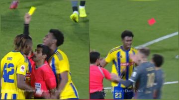 لحظة طرد لاعب الغرافة بعد اندفاعه على الحكم.. فيديو لحظة طرد لاعب الغرافة بعد اندفاعه على الحكم.. فيديو