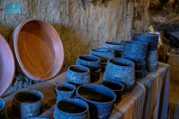 الأواني المنزلية القديمة بالباحة حاضرة في الذاكرة قبيل رمضان الأواني المنزلية القديمة بالباحة حاضرة في الذاكرة قبيل رمضان