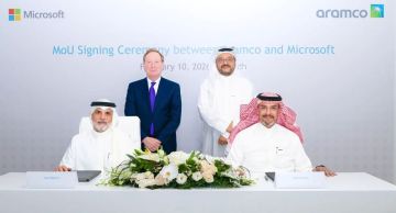 أرامكو توقع مذكرة تفاهم مع مايكروسوفت لتطوير الذكاء الاصطناعي في الصناعة أرامكو توقع مذكرة تفاهم مع مايكروسوفت لتطوير الذكاء الاصطناعي في الصناعة