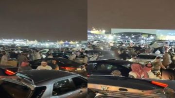 مشاجرة عنيفة بين مقيمين في جراج السيارات بالشفاء فيديو