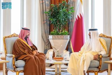 بتوجيه من القيادة.. سمو وزير الدفاع يلتقي سمو أمير دولة قطر بتوجيه من القيادة.. سمو وزير الدفاع يلتقي سمو أمير دولة قطر