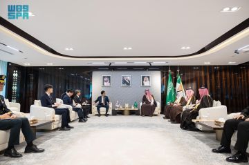 وزير الحرس الوطني يستقبل وزير الدفاع الوطني لجمهورية كوريا