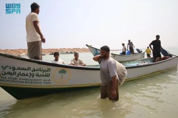 البرنامج السعودي لتنمية وإعمار اليمن يعيد تأهيل خيصة الصيادين دعما لسبل العيش في سقطرى