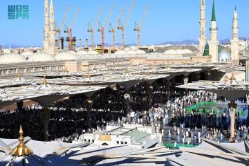 المسجد النبوي يستقبل اليوم المعتكفين والمعتكفات في العشر الأواخر من رمضان