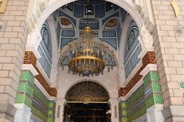 خدمة إلكترونية توضح كثافة ممر السلام على النبي صلى الله عليه وسلم في المسجد النبوي