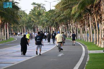 زيادة عدد الممارسين للرياضة في المسارات والمماشي الرياضية بجدة