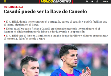 كاسادو يقود صفقة معقدة بين الهلال وبرشلونة