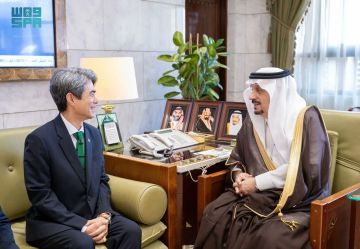 أمير الرياض يستقبل سفير كوريا لدى المملكة