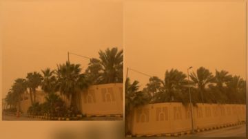 الزعاق يحذر من غبار وتقلبات جوية متزامنة مع أيام العيد.. فيديو الزعاق يحذر من غبار وتقلبات جوية متزامنة مع أيام العيد.. فيديو