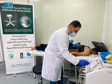 عيادات مركز الملك سلمان للإغاثة تخدم 6,891 حالة بمخيم الزعتري عيادات مركز الملك سلمان للإغاثة تخدم 6,891 حالة بمخيم الزعتري