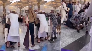 باكستاني يحاول خنق والده في المدينة المنورة بداعي إدخاله الجنة .. فيديو