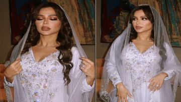 نهى نبيل تتألق بالأبيض في ليلة العيد