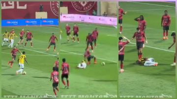 لحظة إصابة دومبيا دون تدخل أمام الخلود.. فيديو