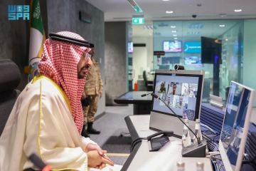 سمو وزير الحرس الوطني يتفقد مركز القيادة الرئيسي ويعايد منسوبي الوزارة سمو وزير الحرس الوطني يتفقد مركز القيادة الرئيسي ويعايد منسوبي الوزارة