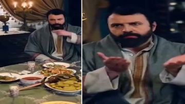 تيم حسن يقلد بشار الأسد بشكل ساخر في مسلسل مولانا.. فيديو