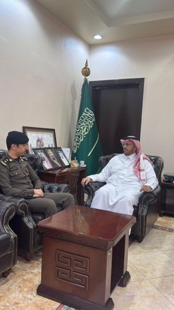 الرافع يستقبل مدير مركز أمن الطرق الجديد