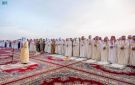 المواطنون يؤدون صلاة عيد الفطر في مختلف أنحاء المملكة