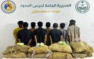 ضبط (8) يمنيين في جازان لتهريبهم (120) كيلوجراما من نبات القات المخدر