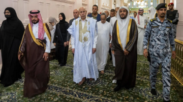 رئيس موريتانيا يزور المسجد النبوي رئيس موريتانيا يزور المسجد النبوي