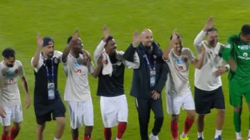 احتفال لاعبي ضمك بالخطوة الجنوبية بعد الفوز على الأخدود.. فيديو