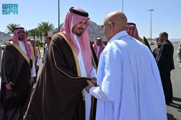 رئيس موريتانيا يصل إلى المدينة المنورة رئيس موريتانيا يصل إلى المدينة المنورة