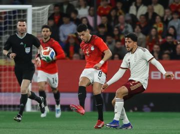 الفراعنة يفرضون التعادل على المنتخب الإسباني في برشلونة الفراعنة يفرضون التعادل على المنتخب الإسباني في برشلونة