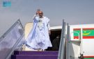 الرئيس الموريتاني يغادر المدينة المنورة - sa