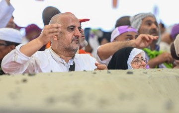 70 من الحجاج يرمون الجمرات مساء 70 من الحجاج يرمون الجمرات مساء