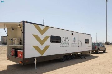 كرفانات متنقلة لخدمة الحجاج على طريقمكة المدينة كرفانات متنقلة لخدمة الحجاج على طريقمكة المدينة
