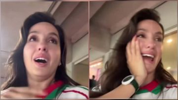 نورا فتحي تنهار بالبكاء بعد تألق بونو وتأهل المغرب.. فيديو نورا فتحي تنهار بالبكاء بعد تألق بونو وتأهل المغرب.. فيديو