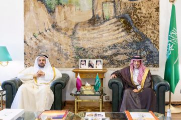 نائب وزير الخارجية يستقبل وزير الدولة بوزارة خارجية دولة قطر نائب وزير الخارجية يستقبل وزير الدولة بوزارة خارجية دولة قطر